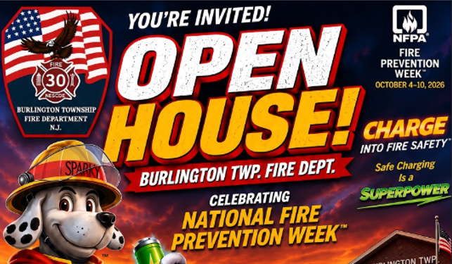 Get Charged Up for Fire Safety: Burlington Township Fire Department Open House!